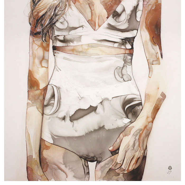 Marbleskin - Slowdry technique 110x70cm