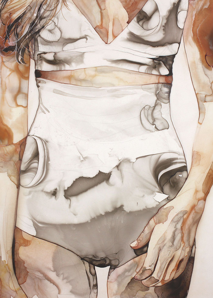 Marbleskin - Slowdry technique 110x70cm