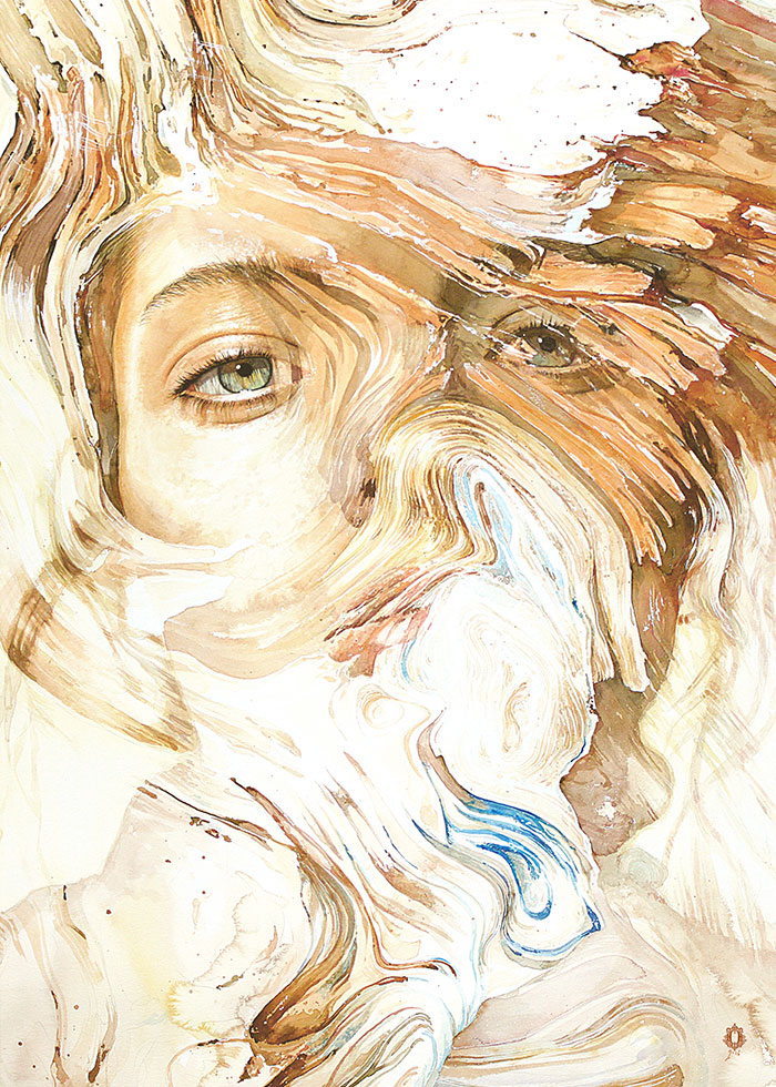 Unwind - Watercolor 100x70cm